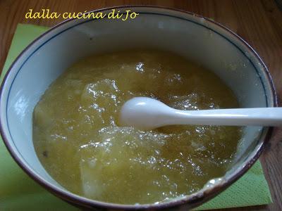 Confettura di ananas e pere con zenzero