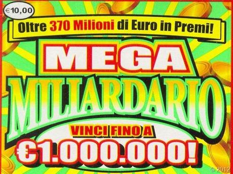 Megamiliardario, gratta e vinci, tenta la sorte, lotteria