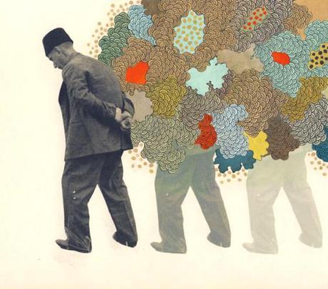 PATTERNS E TEXTURES DI CARTA NEI COLLAGES DI HOLLIE CHASTAIN
