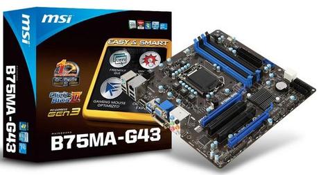 MSI annuncia la B75MA-G43 per Ivy/Sandy Bridge