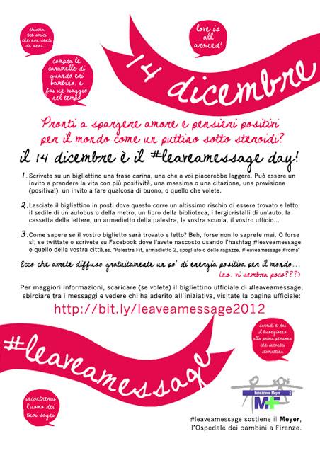 #leaveamessage 2012: ci siamo????