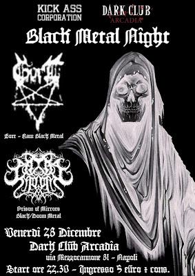 METAL LIVE NIGHTS @ ARCADIA: Black Metal Night per chiudere l'anno