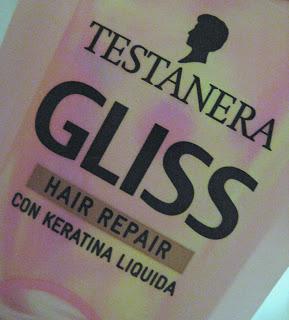 TESTANERA Shampoo GLISS hair repair con Keratina liquida