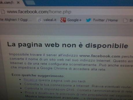 #Fbdown facebook bloccato