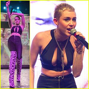 Miley Cyrus aggressiva concerto natale 
