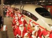 Azione convenzionale Natale alla stazione treni Francoforte