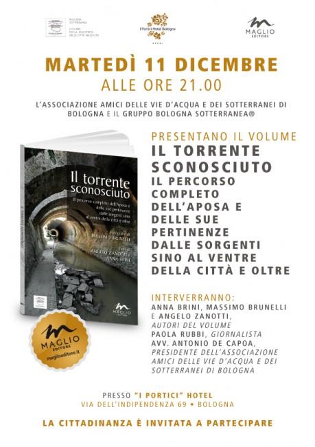 Stasera presentazione libro “Il torrente sconosciuto” della collana “Bologna Sotterranea”