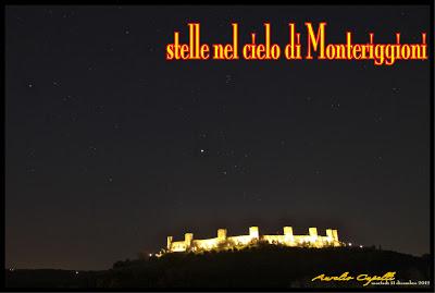 stelle nel cielo di Monteriggioni