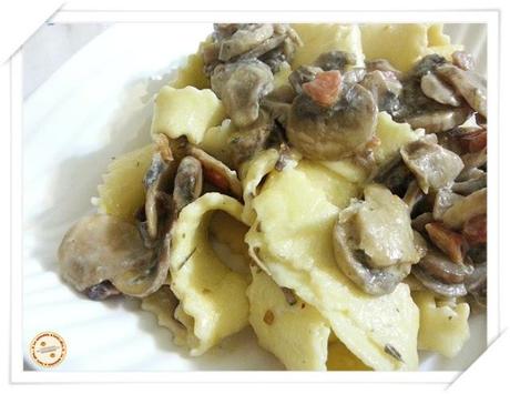 spoja lorda (pasta ripiena) con funghi misti