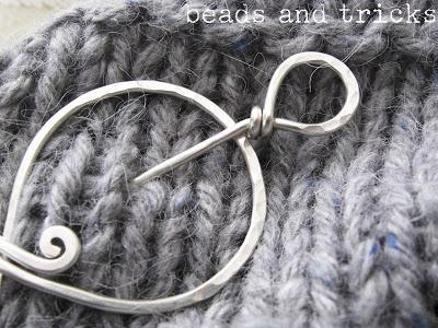 spilla da scialle (shawl pin) in argento sterling