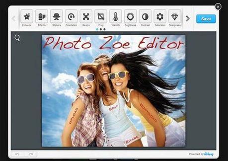 Photo Zoe Editor - potente editor gratuito di immagini online