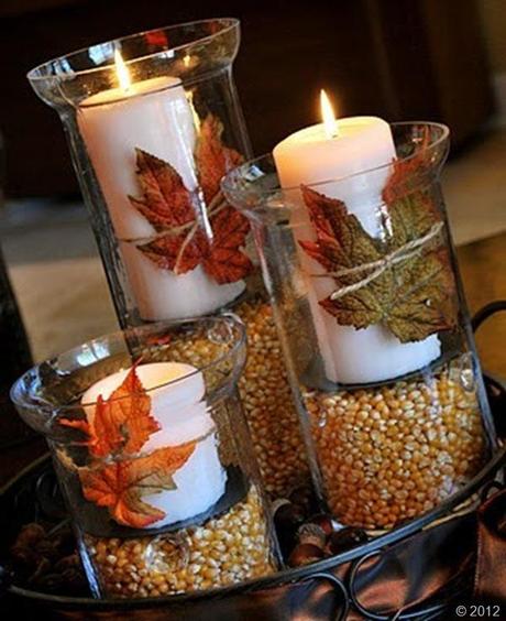 candela autunno, candela foglie, candela fai da te, home diy, fashion blogger roma, fai da te, decor diy