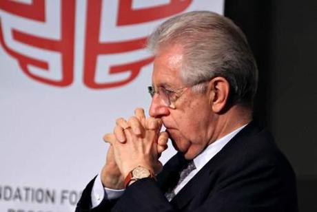 ROMA: CONVEGNO FONDAZIONE ITALIANIEUROPEI CON PREMIER MARIO MONTI E MASSIMO D'ALEMA