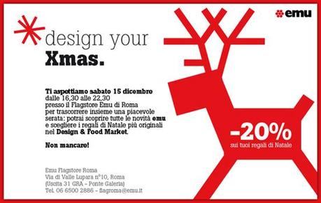 Save the date: 15 dicembre 2012 design your Xmas Flagstore emu