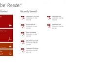 Windows APPS, rilasciata nuova applicazione ufficiale dell'Adobe Reader, interfaccia Design Style, ottimizzata touch tablet