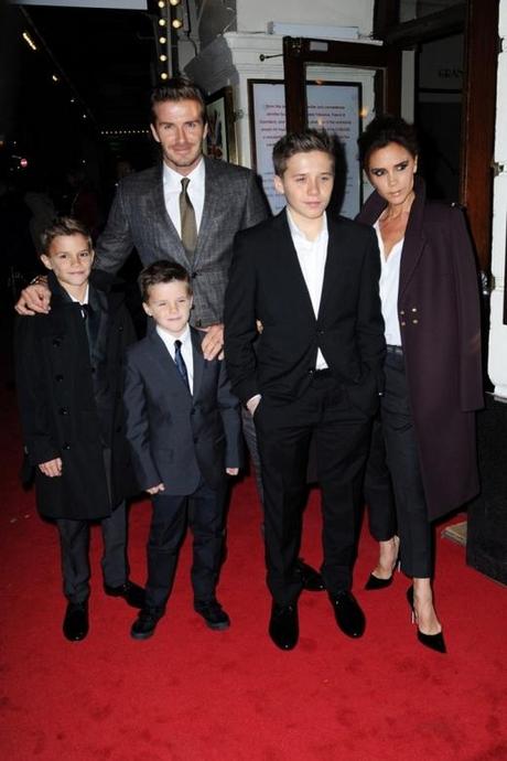 Ritratti di famiglia// David Beckham e figli in Burberry Tailoring