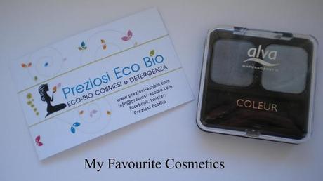 Preziosi Eco Bio, Alva Naturkosmetik ombretto duo Silver