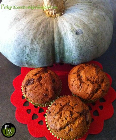 VEGAN MUFFIN ALLA ZUCCA e CIOCCOLATO