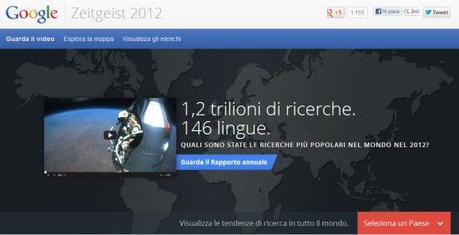 Zeitgeist 2012 - la relazione annuale di Google sui termini più cercati dell'anno