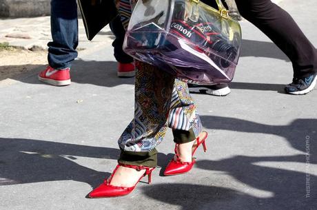 In the Street...Printed pants...psychedelic, wallpaper, flowers, fruits and many more...