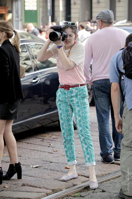 In the Street...Printed pants...psychedelic, wallpaper, flowers, fruits and many more...