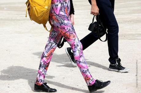 In the Street...Printed pants...psychedelic, wallpaper, flowers, fruits and many more...