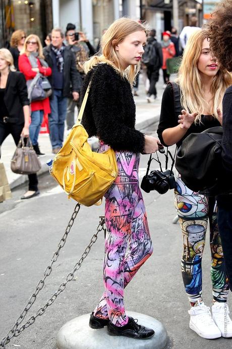 In the Street...Printed pants...psychedelic, wallpaper, flowers, fruits and many more...