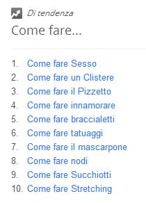 come fare google