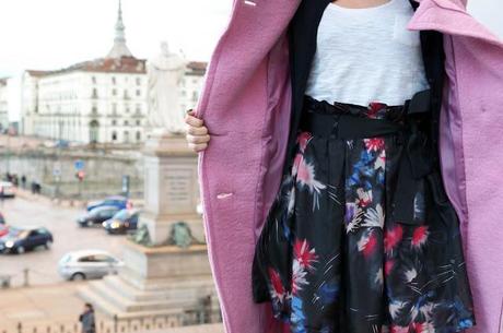 Love Torino with my pink coat!