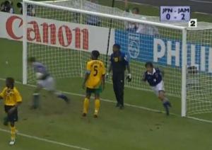 Nakayama in gol contro la Giamaica