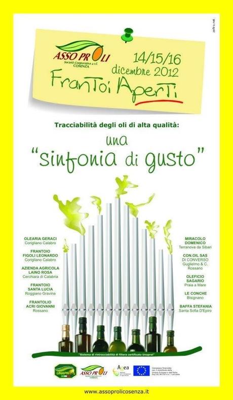 Frantoi aperti di ASSOPROLI in provincia di Cosenza.