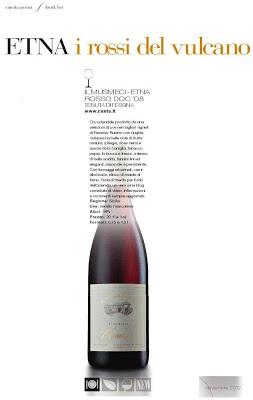 Imprese di gusto: Il Musmeci 2008 di Tenuta di Fessina, cru di Nerello Mascalese, su Ristoranti, rivista del gruppo 24ore