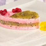 Ricette di dolci: semifreddo ai ribes con gelatina di kiwi