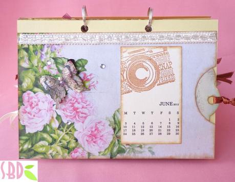 Calendario da tavolo shabby 2013 - 2013 shabby desktop calendar