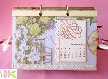 Calendario da tavolo shabby 2013 - 2013 shabby desktop calendar