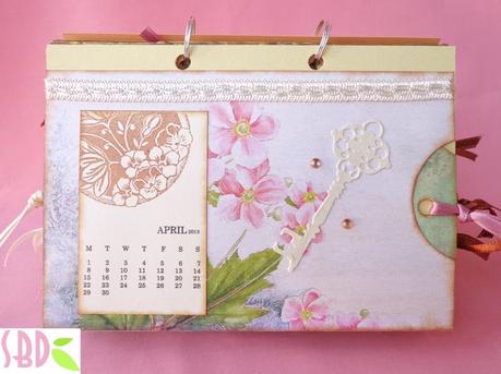 Calendario da tavolo shabby 2013 - 2013 shabby desktop calendar