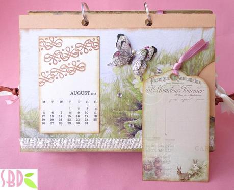 Calendario da tavolo shabby 2013 - 2013 shabby desktop calendar