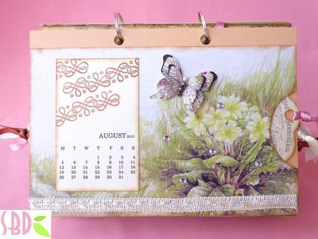 Calendario da tavolo shabby 2013 - 2013 shabby desktop calendar