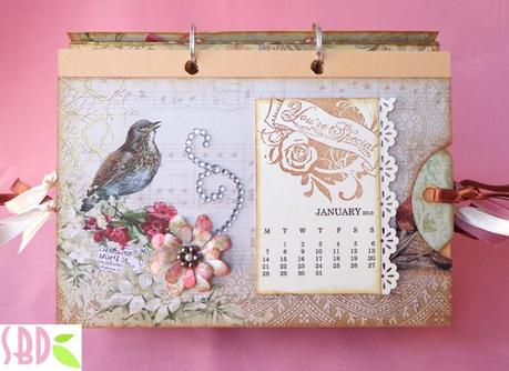 Calendario da tavolo shabby 2013 - 2013 shabby desktop calendar