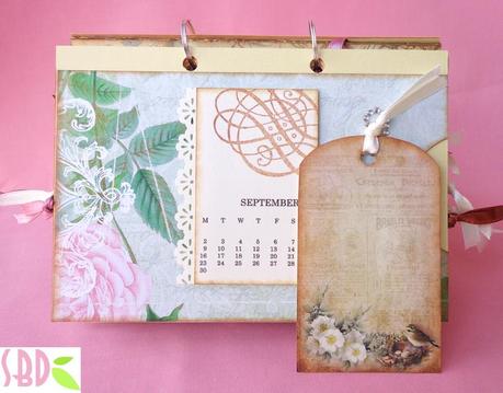 Calendario da tavolo shabby 2013 - 2013 shabby desktop calendar