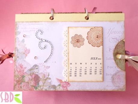 Calendario da tavolo shabby 2013 - 2013 shabby desktop calendar