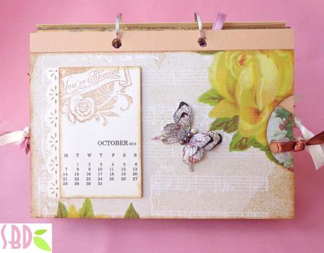 Calendario da tavolo shabby 2013 - 2013 shabby desktop calendar