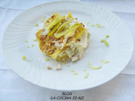 lasagne porri e crescenza La cucina di ASI