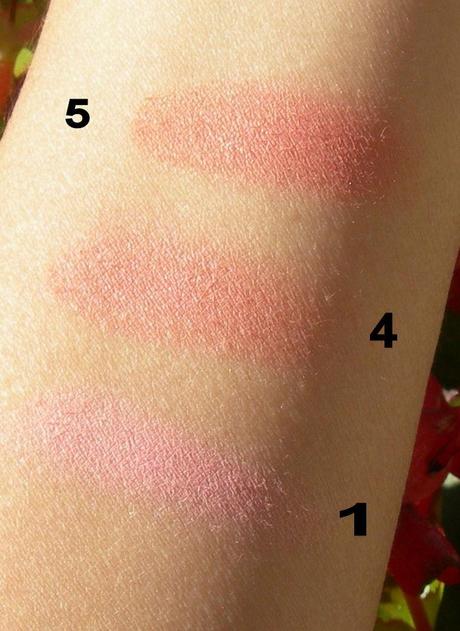 Review e Swatches: MUA Blush Shade 1, 4, 5