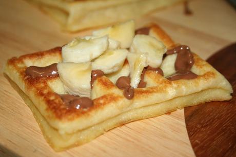 Gaufre con cioccolato