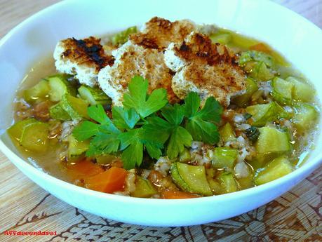 Zuppa di legumi profumata al rosmarino !