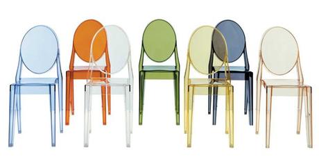 sedia Victoria Ghost KARTELL di Philippe Starck