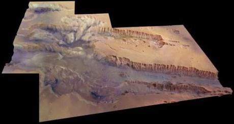 Valles Marineris su Marte: il più grande Canyon del Sistema Solare