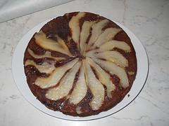 RICETTE: torta di pere e cioccolato (rovesciata)