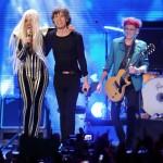 Lady Gaga, Mick Jagger, Keith Richards02